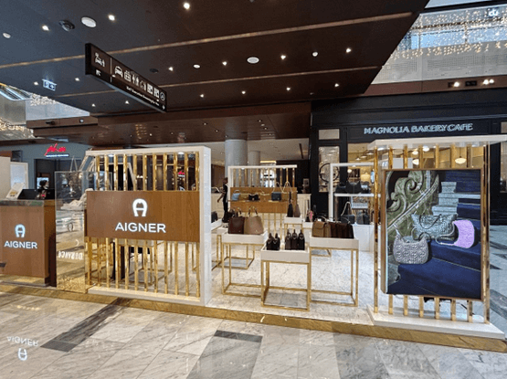 Aigner Galleria Mall Abu Dhabi fit-out by The Hub Maintenance